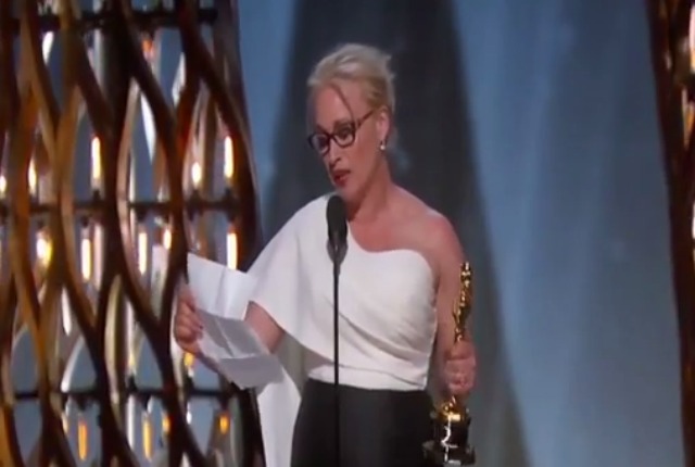 Patricia Arquette Calls for Wage Equality